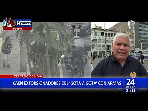 Cercado de Lima: caen delincuentes que extorsionaban a comerciantes