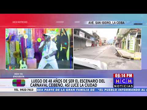 Vacías calles de la Ceiba en fecha de carnaval