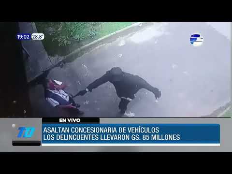 Violento asalto a una concesionaria en Asunción