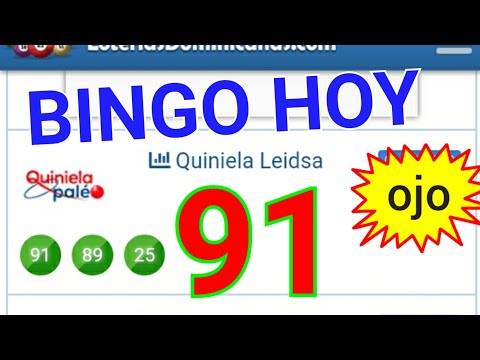 RESULTADOS de HOY...!! (( 91 )) BINGO hoy..! loteria LEIDSA DE HOY..! LOS NÚMEROS QUE MÁS SALEN HOY
