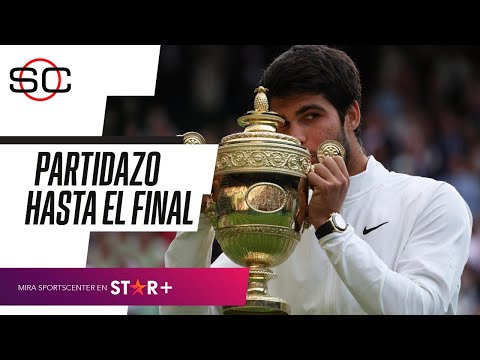 HASTA EL ÚLTIMO PUNTO. #Alcaraz hace #historia ante #Djokovic: gana su 1er.  #Wimbledon