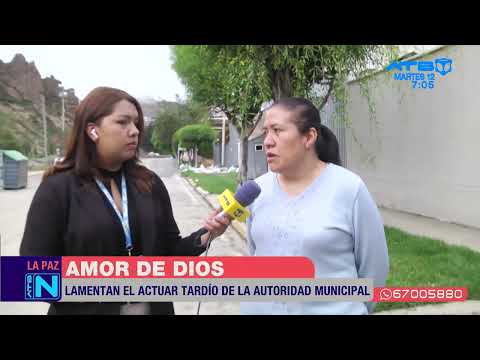 Vecinos reclaman la falta de trabajos de prevención por parte de la Alcaldía de La Paz