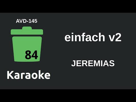 JEREMIAS - einfach v2 (Karaoke) [AVD-145]