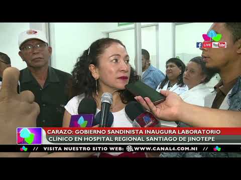 Gobierno Sandinista inaugura laboratorio clínico en el Hospital Regional Santiago de Jinotepe