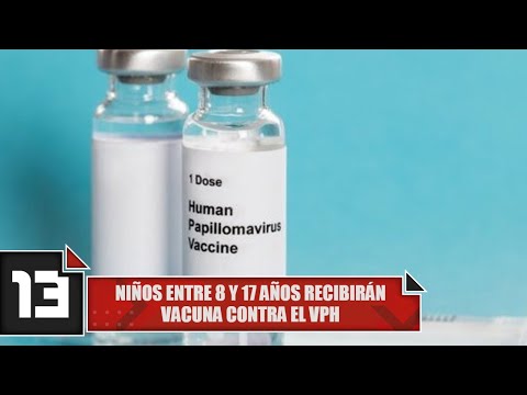 Niños entre 8 y 17 años recibirán vacuna contra el VPH