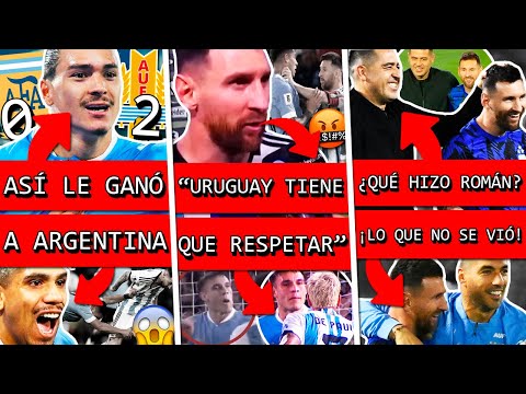 Lo que NO se VIÓ del ARGENTINA vs URUGUAY | Furia de MESSI, Gesto de Ugarte a De Paul y polémicas