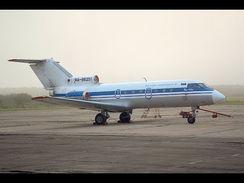 Yakovlev YAK-40K - the classic trijet of Vologda Air Enterprise in 4K