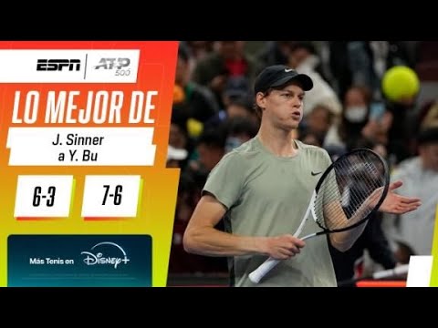 SINNER TACHÓ A BU Y ENFRENTARÁ A ALCARAZ EN LA FINAL DEL ATP DE BEIJING | RESUMEN