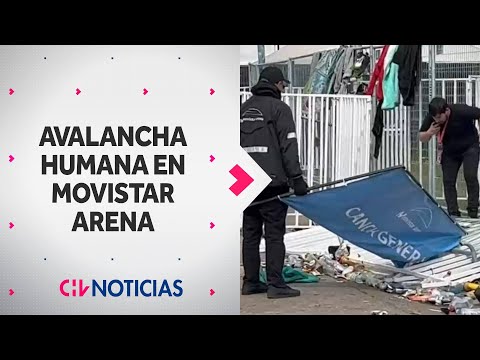 AVALANCHA HUMANA en Movistar Arena causó caos entre los asistentes del evento