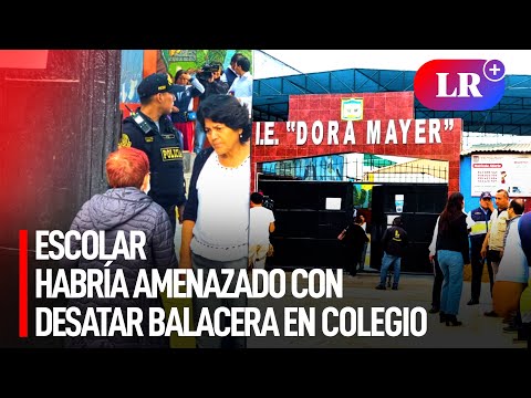 Evacúan colegio Dora Mayer tras presunto ataque con armas de fuego en el Callao | #LR