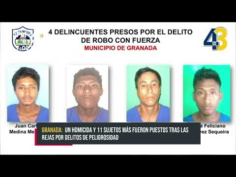 Granada: 1 presunto homicida y 11 sujeto más pasarán año nuevo en prisión - Nicaragua