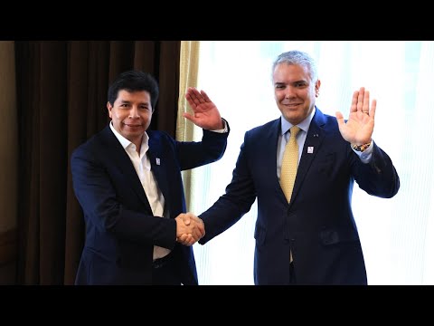 Presidente Castillo se reúne con su homólogo de Colombia, Iván Duque
