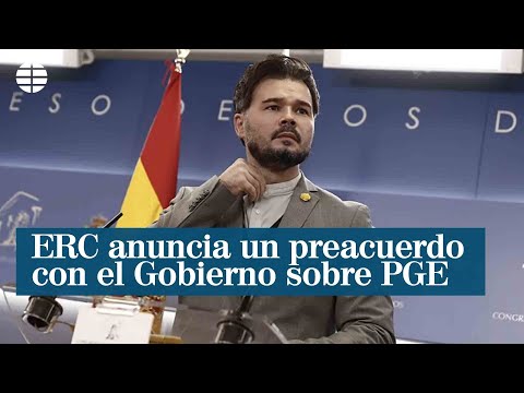 ERC anuncia un preacuerdo con el Gobierno sobre PGE