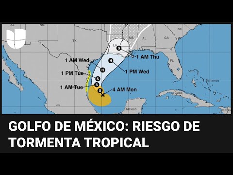 En un minuto: Riesgo de una tormenta tropical en el golfo de México