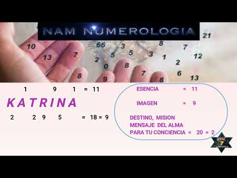 SIGNIFICADO DE LOS NOMBRES 700 KATRINA - NAM NUMEROLOGIA #numerología #significadodetunombre
