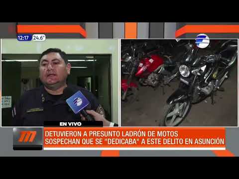 Presunto ladrón de motos fue detenido en Asunción