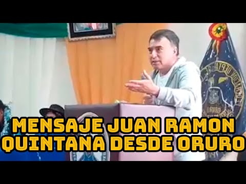 JUAN RAMON QUINTANA PARTICIPA DEL TALLER DE FORMACIÓN POLITICA CON PRESENCIA DE EVO MORALES EN ORURO