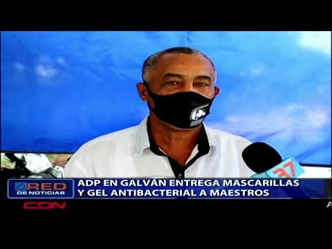 ADP en Galván entrega mascarillas y gel antibacterial a maestros