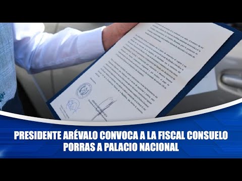 Presidente Arévalo convoca a la fiscal Consuelo Porras a Palacio Nacional
