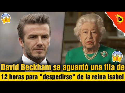 David Beckham se aguantó una fila de 12 horas para despedirse de la reina Isabel | información