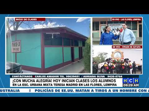 Matrículas y clases a medio vapor hoy en centros educativos hondureños