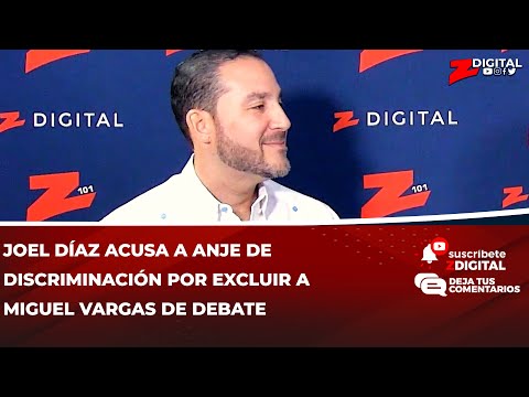 Joel Díaz acusa a ANJE de discriminación por excluir a Miguel Vargas de debate