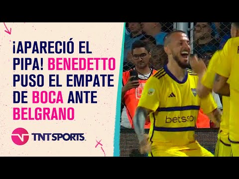 ¡Lo empató el Pipa! Darío Benedetto la empujó para el 1-1 de #Boca ante #Belgrano