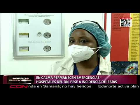 En calma permanecen emergencias hospitales del DN, pese a incidencia de Isaías