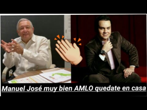 Manuel José aplaude a AMLO quedate en casa, hijo José José