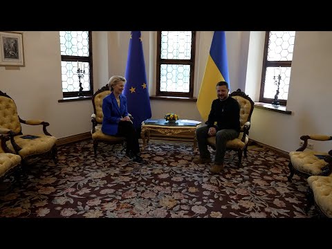 Von der Leyen celebra el Día de Europa con Zelenski en Ucrania