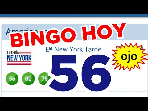 RESULTADOS de HOY...!! (( 56 )) BINGO hoy..! loteria NEW YORK TARDE HOY..! NÚMEROS PARA HOY.