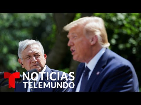 Trump celebra la colaboración de AMLO para detener la migración | Noticias Telemundo