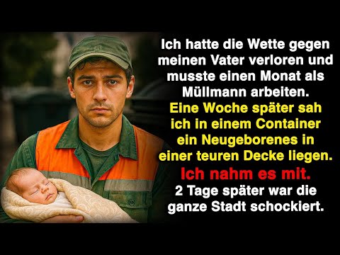 Mein Vater schickte mich als Müllmann los und ich fand ein Baby in einer sehr teuren Decke