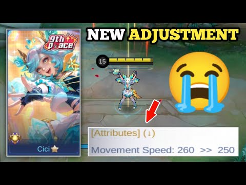 CICI NEW ADJUSTMENTS IN ADVANCED SERVER! (r.i.p cici?💀) CICI BEST BUILD -MLBB