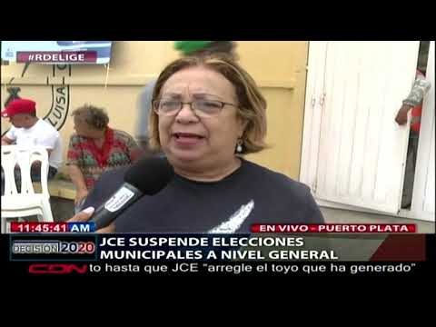 Abandonan recintos electorales en Puerto Plata tras anuncio de suspensión de elecciones