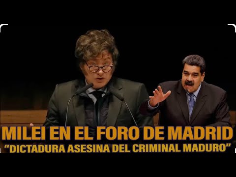 Milei:  Maduro dictador, asesino y criminal que manda a encarcelar al ganador de elecciones