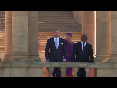Dutch royal couple meet South African president in Pretoria