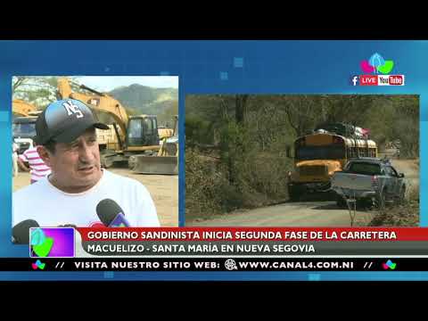 Gobierno Sandinista inicia segunda fase de la carretera Macuelizo – Santa María en Nueva Segovia