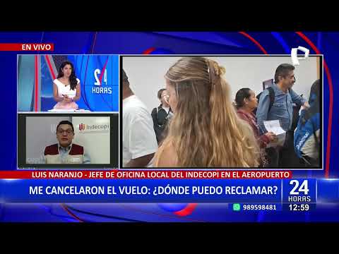 Indecopi brinda recomendaciones ante cancelación de vuelos en el Aeropuerto Jorge Chávez