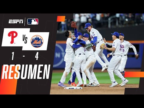 Resumen | Phillies 1-4 Mets | MLB | NLDS | ¡Adiós Phillies!, Mets da la sorpresa en la Nacional