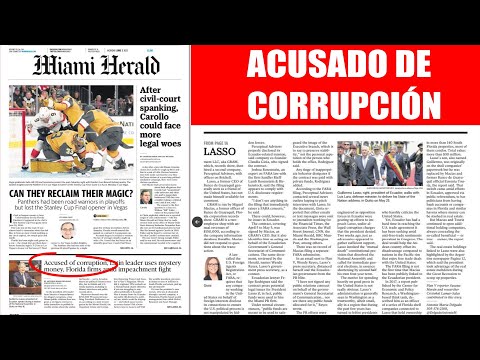 Miami Herald en Portada: Lasso pagó para lavar imagen