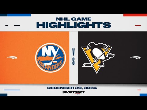 NHL Highlights | Islanders vs. Penguins - December 29, 2024