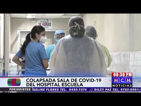 Sala de Covid19 del Hospital Escuela colapsa ante asistencia masiva de pacientes