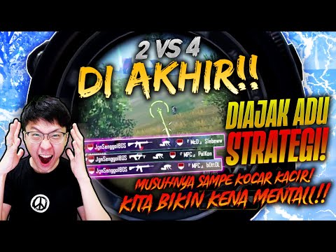 ADU STRATEGI DUEL 2 VS 4 DIAKHIR!! KITA BIKIN KOCAR KACIR! ROTASI PEMBAWA CHICKEN!! | PUBG MOBILE