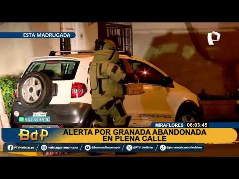 ¡Peligro! reciclador encuentra granada en plena calle de Miraflores