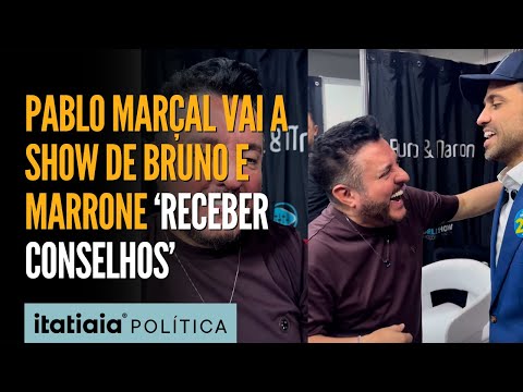 PABLO MARÇAL VAI A SHOW DE BRUNO E MARRONE: TÔ AQUI PEGANDO CONSELHO