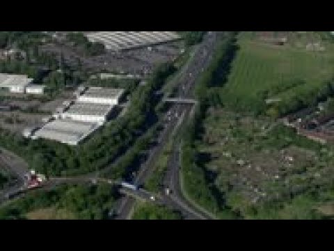 Aerials of UK capital as virus lockdown continues