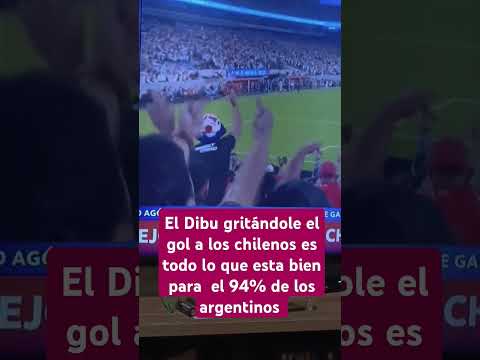 El Dibu Martínez gritándole el gol a los hinchas de Chile #CopaAmerica