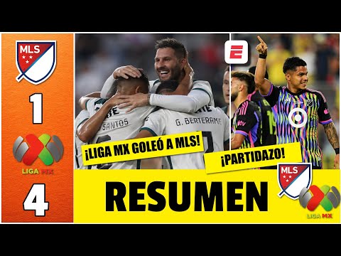 LIGA MX le pegó una GOLEADA 4-1 a la MLS en Juego de las Estrellas. Juan Brunetta, figura | Resumen