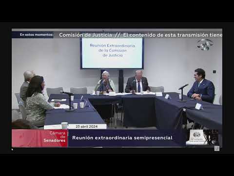 Reunión de la Comisión de Justicia, del 23 de abril de 2024